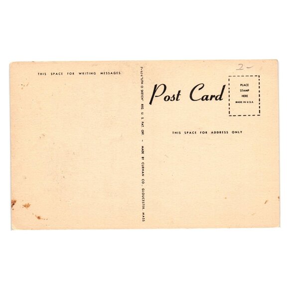 Vintage Independence Hall Philadelphia Postcard Lith O Sketch Art Card Collect - Picture 2 of 2